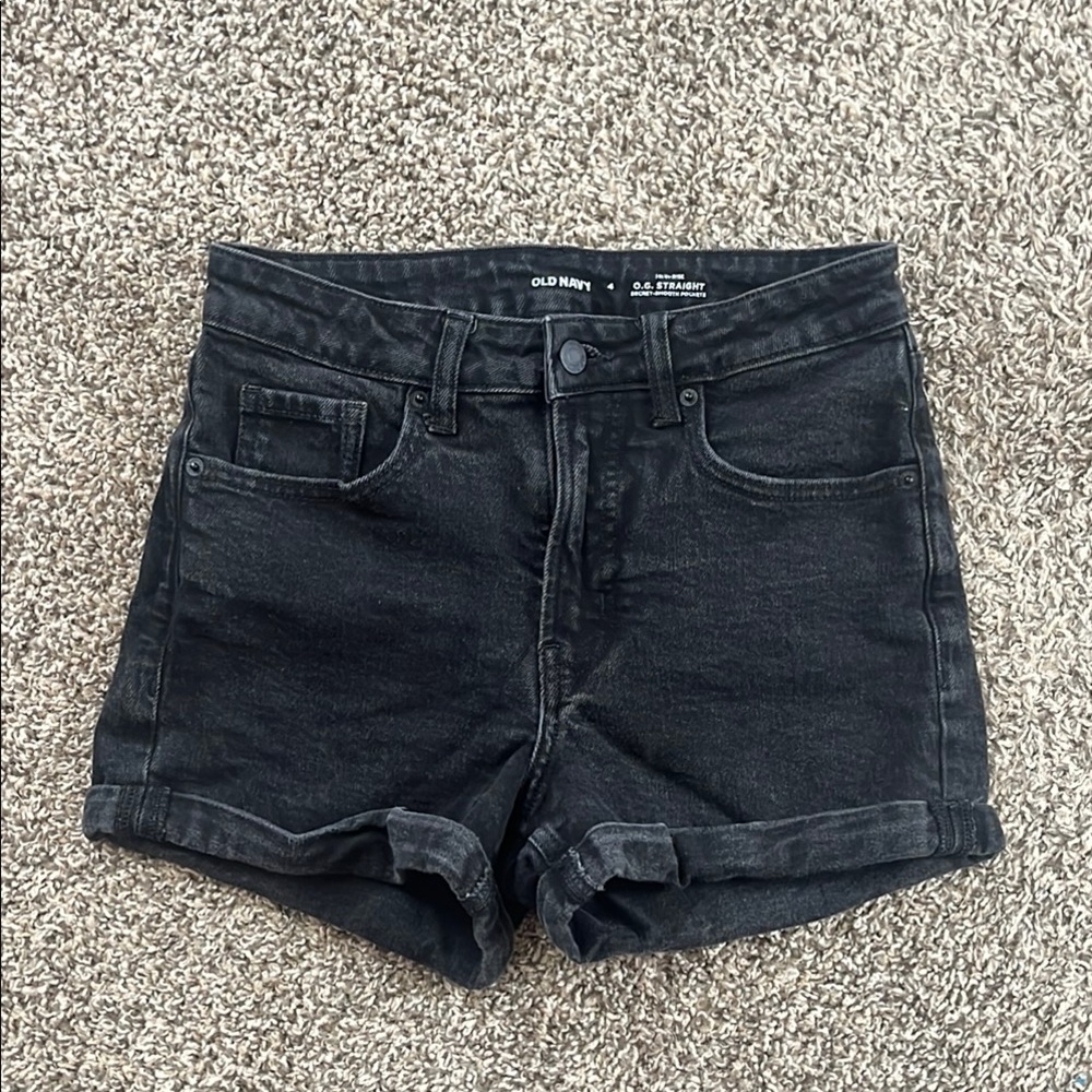 Old Navy Women's Black Denim Shorts